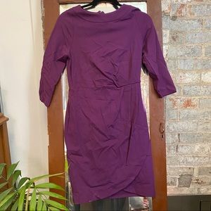 The Limited Purple Asymmetrical Sheath Dress
